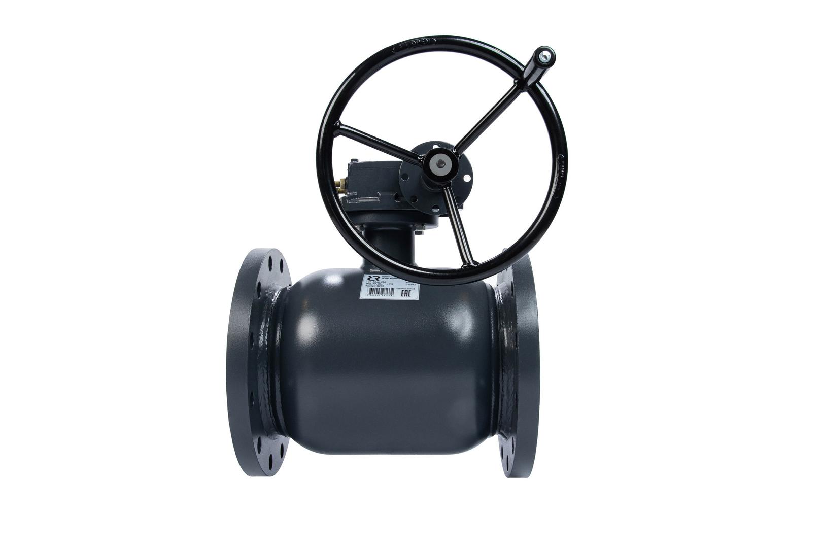 Ридан RJIP Premium (Премиум) 065N0351GR — Кран шаровой FF DN150 PN25 WG (фланцевый, с редуктором, стандартный проход)