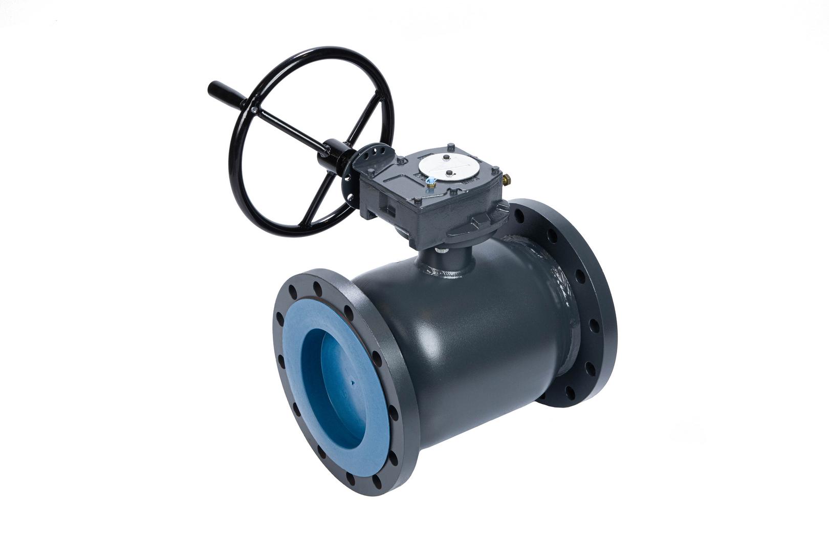 Ридан RJIP Premium (Премиум) 065N0351GR — Кран шаровой FF DN150 PN25 WG (фланцевый, с редуктором, стандартный проход)