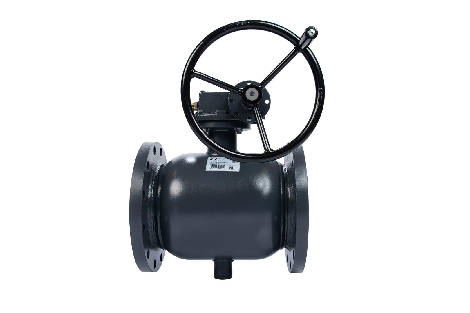 Ридан RJIP Premium (Премиум) 065N0261GR — Кран шаровой FF DN250 PN16 WG (фланцевый, с редуктором, стандартный проход)