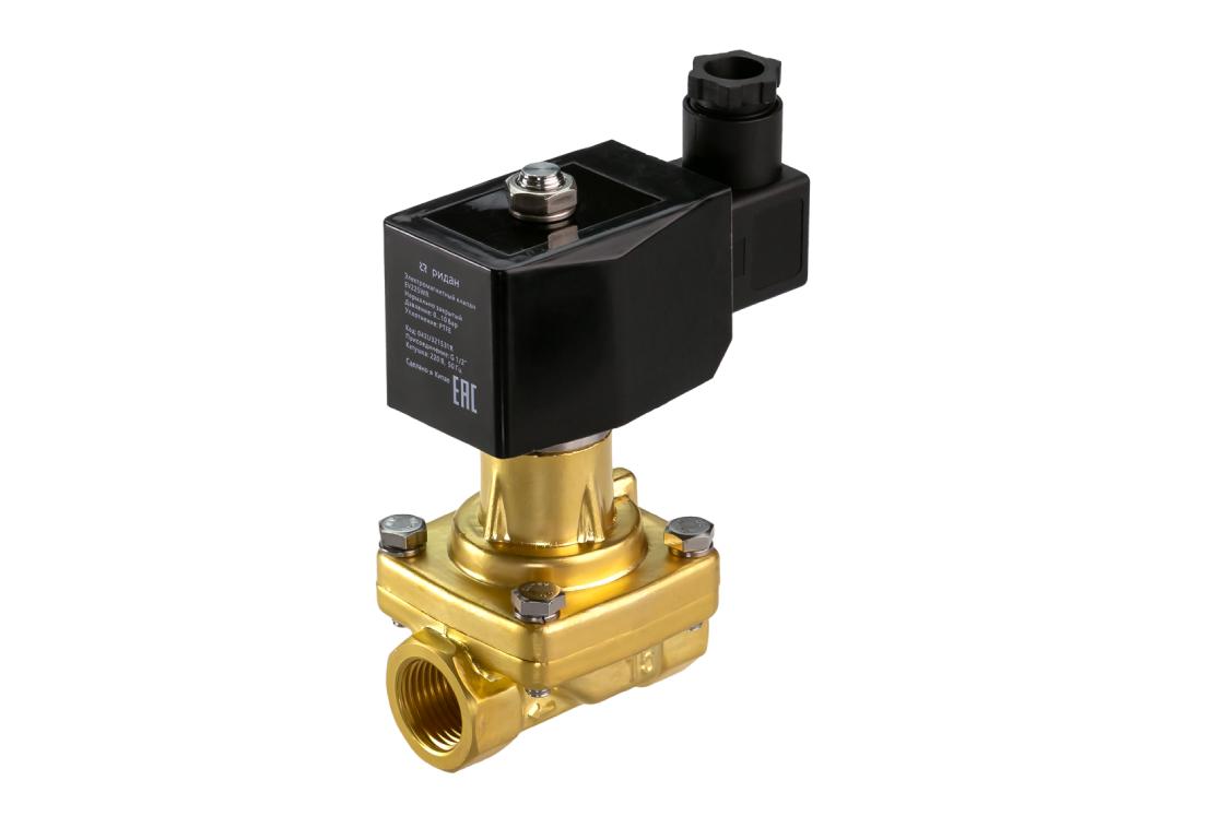 Ридан 042U323202R — Клапан электромагнитный EV225WR, G 1 1/4, PTFE, нормально закрытый, 0…5 бар, с катушкой 24В пост. ток