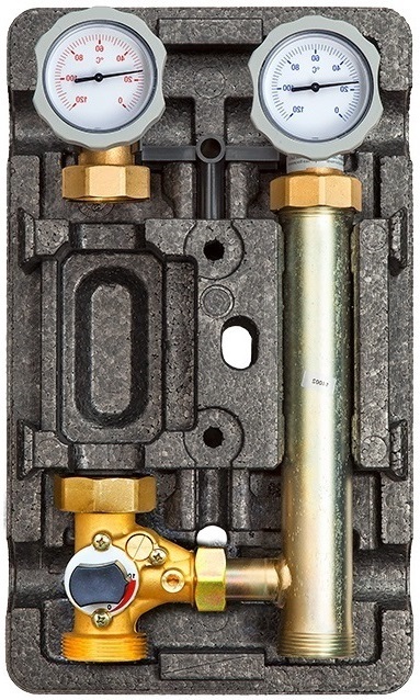 Насосная группа MK 1" Meibes ME L 66831 EA (левое подключение, с смесителем) без насоса