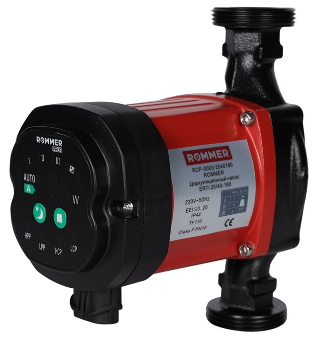 Циркуляционный насос Rommer ERTI 25/40-180 с частотным регулированием (RCP-0003-2540180)