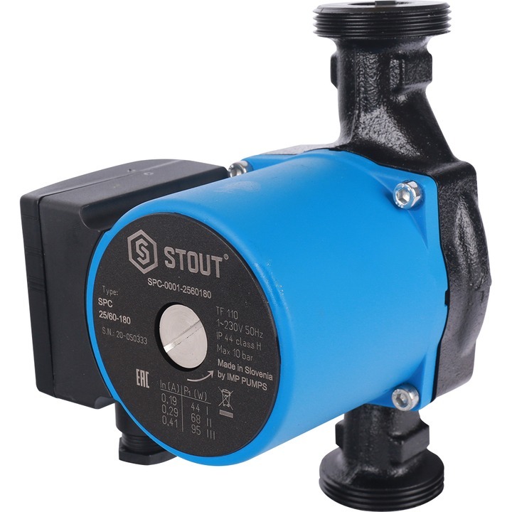 Циркуляционный насос Stout 25/60-180 с гайками (SPC-0001-2560180)