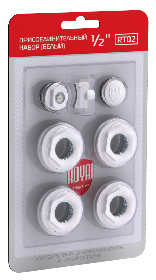 Присоединительный набор Royal Thermo 1/2'' белый