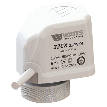 Сервопривод Watts 22CX230NC2 (220В) нормально закрытый арт. 10029671