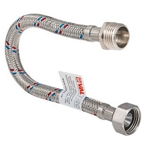 Гибкая подводка для воды Valtec с ниппелем, гайка–штуцер 1/2", длина 300 см (VTf.002.IS.0404300)