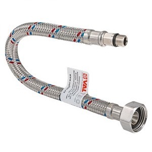 Гибкая подводка для смесителя Valtec ниппель и штуцер 1/2"xМ10 (18 мм), 30 см (VTf.003.IS.0418030)