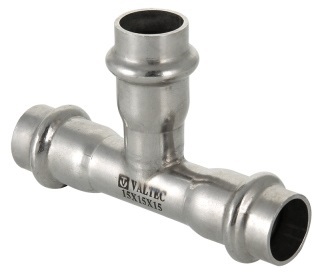 Тройник пресс Valtec 35х22х35 мм (пресс-фитинги из нерж. стали серии VTi.931.I)