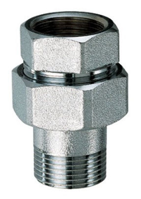 Прямой разъемный фитинг FAR 1/2" ВР-американка трехсоставной FC 5150 12