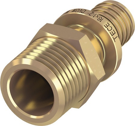 Соединение TECEflex 16x3/4" НР с наружной резьбой латунное прямое (арт. 765506)