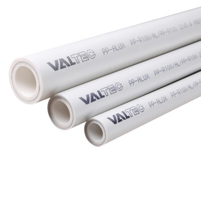 Полипропиленовая труба Valtec PP-ALUX 20 мм PN 25 армированная алюминием (VTp.700.AL25.20) 1 м