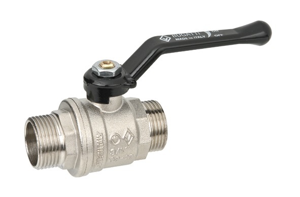 Кран шаровый Bugatti Oregon 325 1/2" НР/НР полнопроходной ручка-рычаг