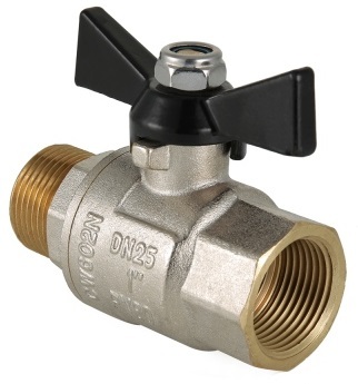Кран шаровой Valtec Perfect 3/4" ВР/НР ручка-бабочка (арт. VT.318.N.05)