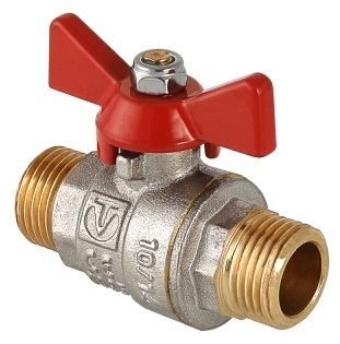 Кран шаровой Valtec Base 1" НР/НР ручка-бабочка (арт. VT.219.N.06)