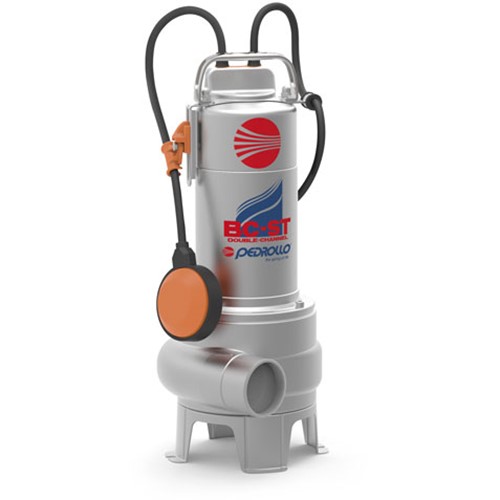 Насос фекальный Pedrollo BCm 15/50-ST (1,1 кВт , Qmax 750 л/мин, Hmax 15 м, 1x230В, кабель 10 м)