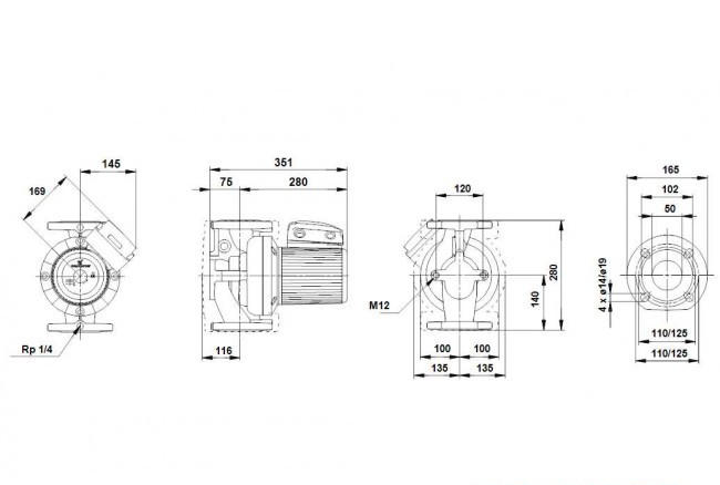 Насос UPS50-180 F 1x230-240V PN6/10