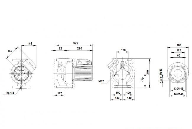 Насос UPS65-120 F 3X400-415V 50HZ PN6/10