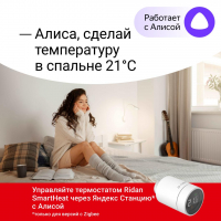 Ридан 014G2463R — Электронный радиаторный термостат Ridan SmartHeat (Умное управление теплом), IP4X
